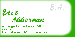 edit akkerman business card